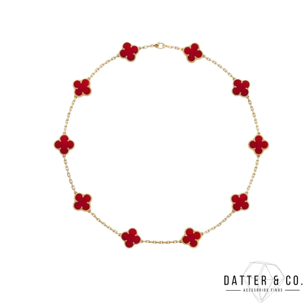 Inspirado no Trevo de quatro folhas, estas jóias são sinônimo de sorte e proteção.
Se você busca por colares trevo, pulseiras trevo, anéis trevo ou conjuntos trevo de alta qualidade, compre aqui na Datter & Co, Frete Grátis e Devolução Fácil.