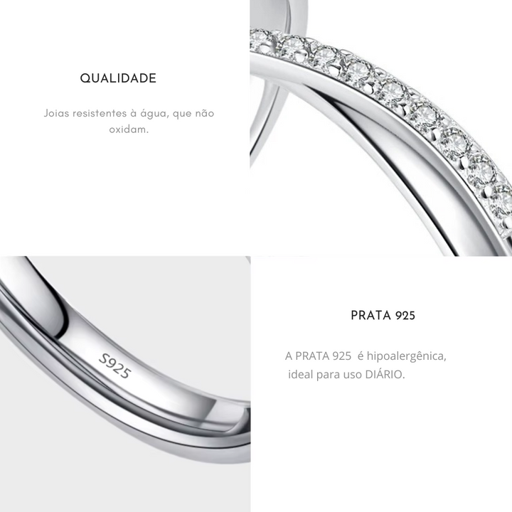 Aqui você encontra o presente perfeito para o amor da sua vida! Jóias em Prata 925, Ouro 18K e Hipoalergênicas, Anel de namoro, Anel de Noivado e Anel Solitário para todos os estilos! Anel Cravejado, Anel Feminino de Ouro, Anel Feminino de Prata, com qualidade e durabilidade! Prata 925&nbsp; e banho triplo de Ouro 18k. Peças feitas para Durar! Confira nossas promoções e leve frete grátis para todo o Brasil! Garantia de envio e devolução fácil.