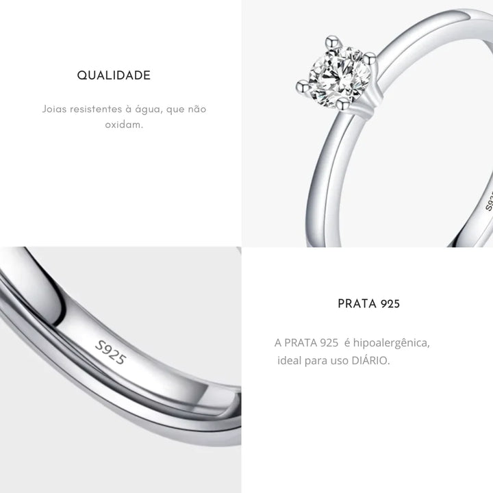 Aqui você encontra o presente perfeito para o amor da sua vida! Jóias em Prata 925, Ouro 18K e Hipoalergênicas, Anel de namoro, Anel de Noivado e Anel Solitário para todos os estilos! Anel Cravejado, Anel Feminino de Ouro, Anel Feminino de Prata, com qualidade e durabilidade! Prata 925 e banho triplo de Ouro 18k. Peças feitas para Durar! Confira nossas promoções e leve frete grátis para todo o Brasil! Garantia de envio e devolução fácil.