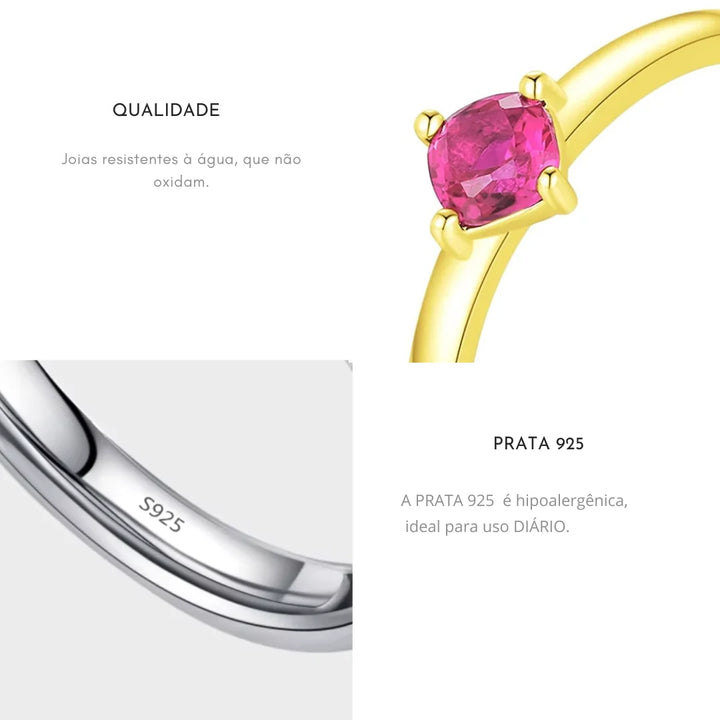 Aqui você encontra o presente perfeito para o amor da sua vida! Jóias em Prata 925, Ouro 18K e Hipoalergênicas, Anel de namoro, Anel de Noivado e Anel Solitário para todos os estilos! Anel Cravejado, Anel Feminino de Ouro, Anel Feminino de Prata, com qualidade e durabilidade! Prata 925 e banho triplo de Ouro 18k. Peças feitas para Durar! Confira nossas promoções e leve frete grátis para todo o Brasil! Garantia de envio e devolução fácil.