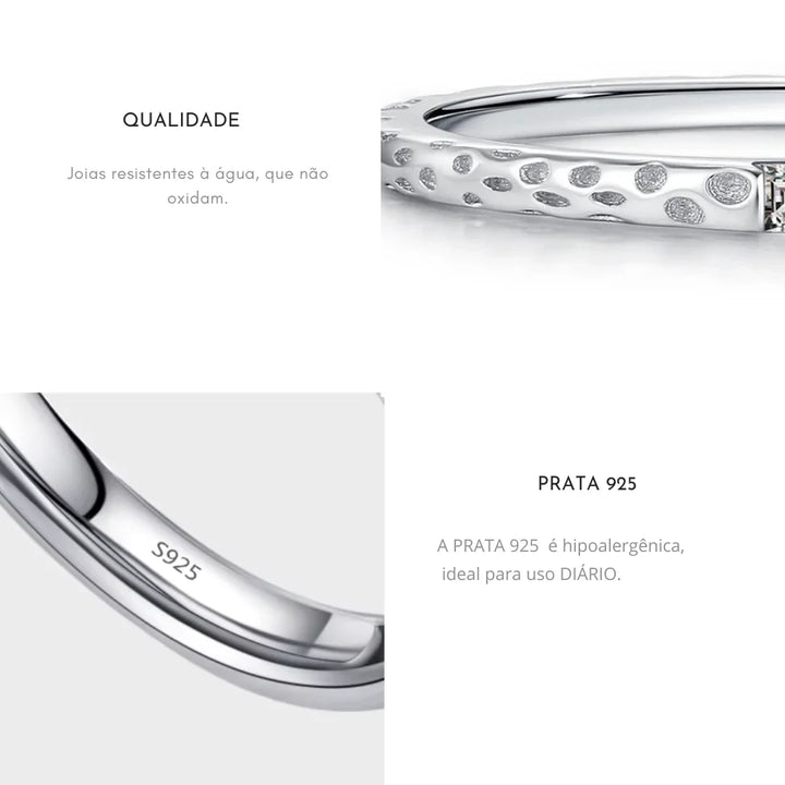 Aqui você encontra o presente perfeito para o amor da sua vida! Jóias em Prata 925, Ouro 18K e Hipoalergênicas, Anel de namoro, Anel de Noivado e Anel Solitário para todos os estilos! Anel Cravejado, Anel Feminino de Ouro, Anel Feminino de Prata, com qualidade e durabilidade! Prata 925 e banho triplo de Ouro 18k. Peças feitas para Durar! Confira nossas promoções e leve frete grátis para todo o Brasil! Garantia de envio e devolução fácil