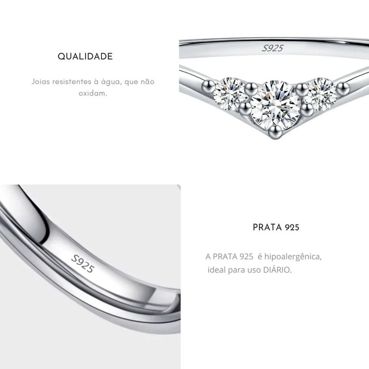 Aqui você encontra o presente perfeito para o amor da sua vida! Jóias em Prata 925, Ouro 18K e Hipoalergênicas, Anel de namoro, Anel de Noivado e Anel Solitário para todos os estilos! Anel Cravejado, Anel Feminino de Ouro, Anel Feminino de Prata, com qualidade e durabilidade! Prata 925 e banho triplo de Ouro 18k. Peças feitas para Durar! Confira nossas promoções e leve frete grátis para todo o Brasil! Garantia de envio e devolução fácil.