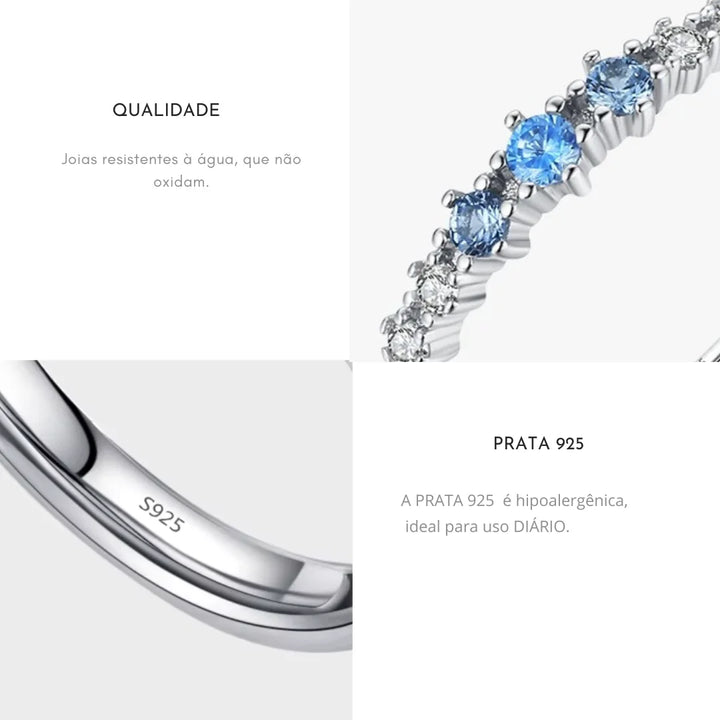Aqui você encontra o presente perfeito para o amor da sua vida! Jóias em Prata 925, Ouro 18K e Hipoalergênicas, Anel de namoro, Anel de Noivado e Anel Solitário para todos os estilos! Anel Cravejado, Anel Feminino de Ouro, Anel Feminino de Prata, com qualidade e durabilidade! Prata 925 e banho triplo de Ouro 18k. Peças feitas para Durar! Confira nossas promoções e leve frete grátis para todo o Brasil! Garantia de envio e devolução fácil