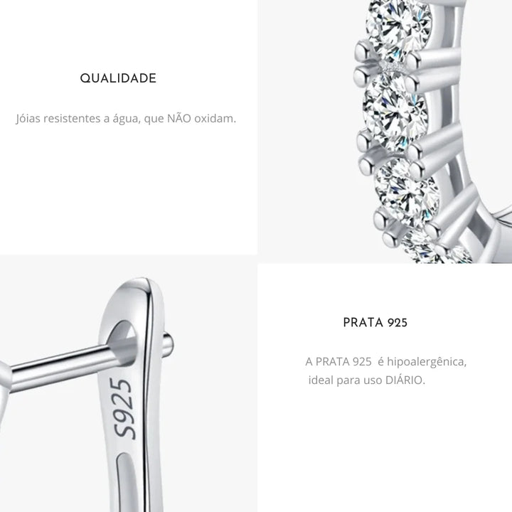 Se você busca por brinco de prata 925 de alta qualidade, aqui na Datter &Co, temos uma variedade de produtos que não escurecem com o uso, não causam alergias e são 100% á prova d'água, compre aqui na Datter & Co, Frete Grátis e Devolução Fácil.