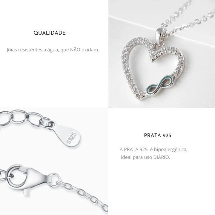 Se você busca por Conjunto de Prata  de alta qualidade, aqui na Datter &Co,você encontra o presente ideal para sua namorada,esposa,mãe, a mulher da sua vida! temos uma variedade de produtos que não escurecem com o uso, não causam alergias e são 100% á prova d'água, compre aqui na Datter & Co, Frete Grátis e Devolução Fácil.