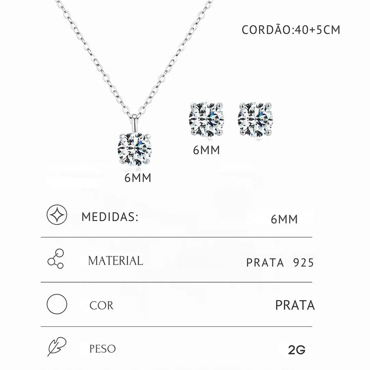 Se você busca por Conjunto de Prata  de alta qualidade, aqui na Datter &Co,você encontra o presente ideal para sua namorada,esposa,mãe, a mulher da sua vida! temos uma variedade de produtos que não escurecem com o uso, não causam alergias e são 100% á prova d'água, compre aqui na Datter & Co, Frete Grátis e Devolução Fácil.