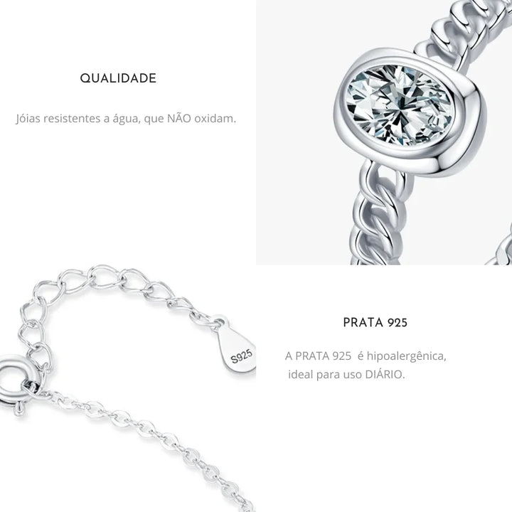 Se você busca por Conjunto de Prata  de alta qualidade, aqui na Datter &Co,você encontra o presente ideal para sua namorada,esposa,mãe, a mulher da sua vida! temos uma variedade de produtos que não escurecem com o uso, não causam alergias e são 100% á prova d'água, compre aqui na Datter & Co, Frete Grátis e Devolução Fácil.