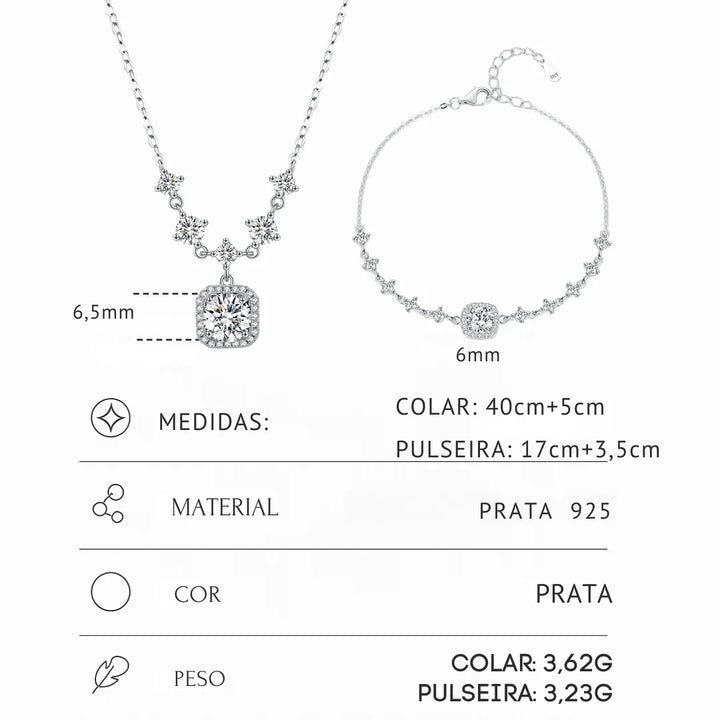 Se você busca por Conjunto de Prata  de alta qualidade, aqui na Datter &Co,você encontra o presente ideal para sua namorada,esposa,mãe, a mulher da sua vida! temos uma variedade de produtos que não escurecem com o uso, não causam alergias e são 100% á prova d'água, compre aqui na Datter & Co, Frete Grátis e Devolução Fácil.